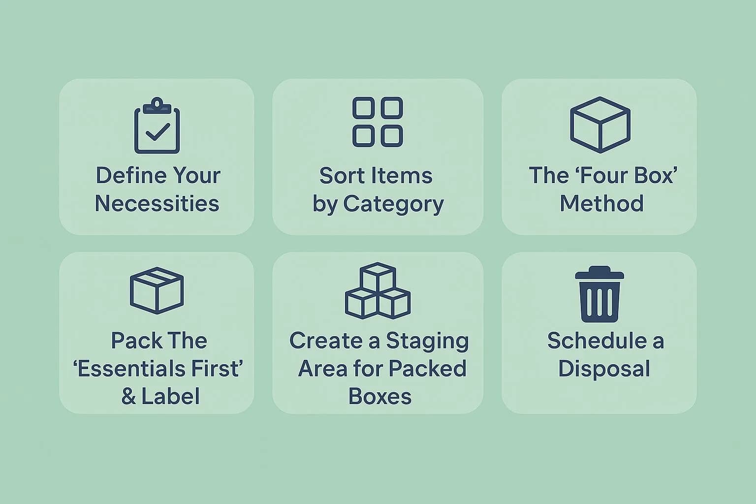 Get Packed in 6 Simple Steps Get Packed in 6 Simple Steps